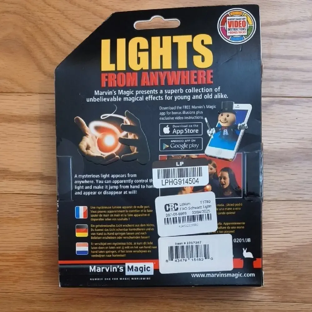 FAO Schwarz Marvin's Magic Lights From Anywhere NWT